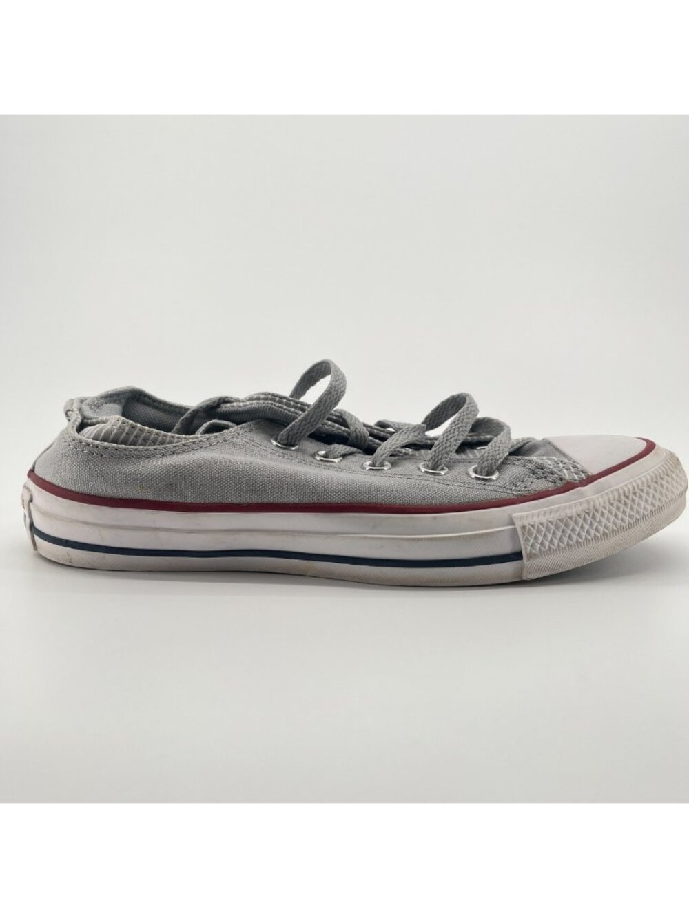 Converse Chuck Taylor All Star Double Womens Size 7 Gray Athletic Shoes Sneakers